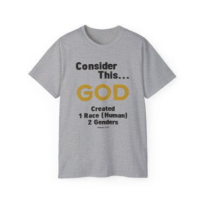 Consider This... 1 RACE 2 GENDERS T-Shirt